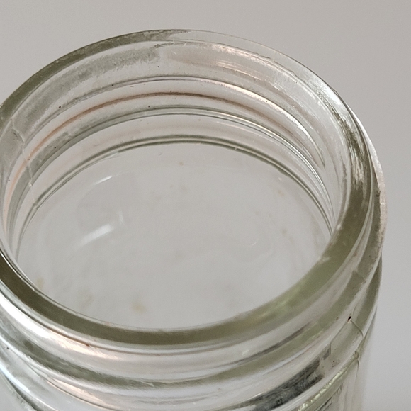 Vintage Small Clear Glass Alka Seltzer Jar with Metal Screw On Cap - Picture 13 of 16